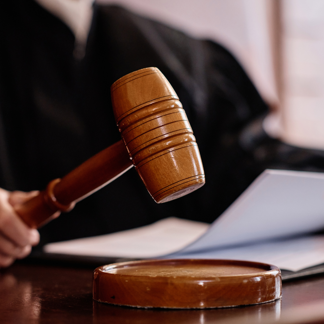 A judge with a gavel - Stevens Law Group
